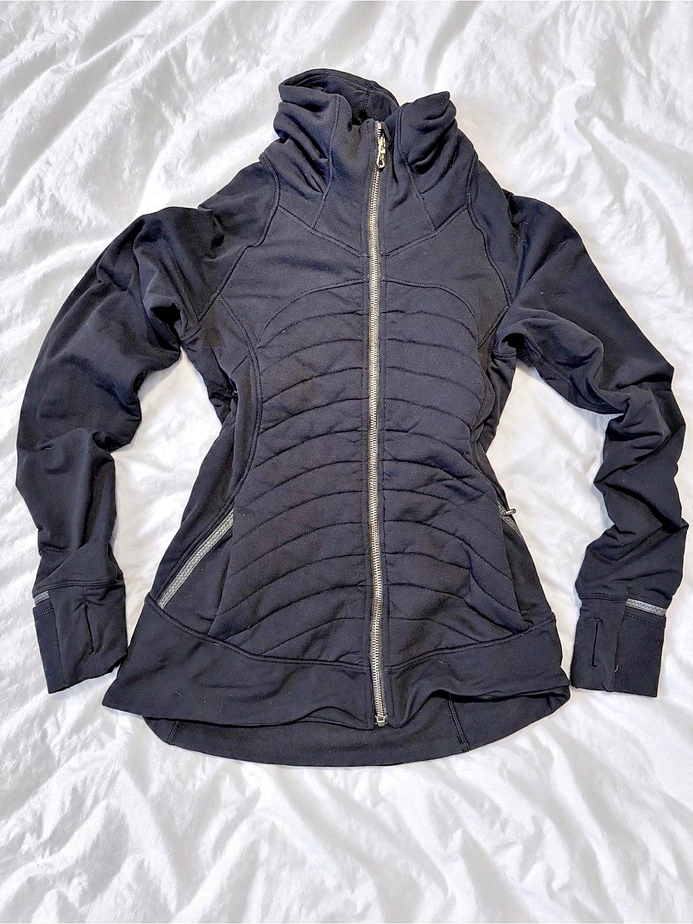 Lululemon Scuba Oversized Quilted Half-Zip Black Jacket
